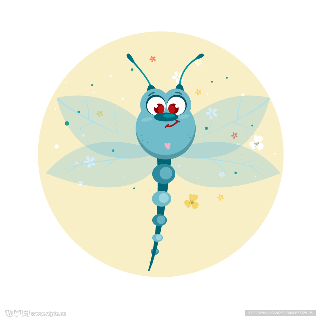 卡通蜻蜓素材