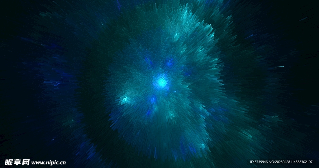 酷炫爆破放射宇宙星空图片