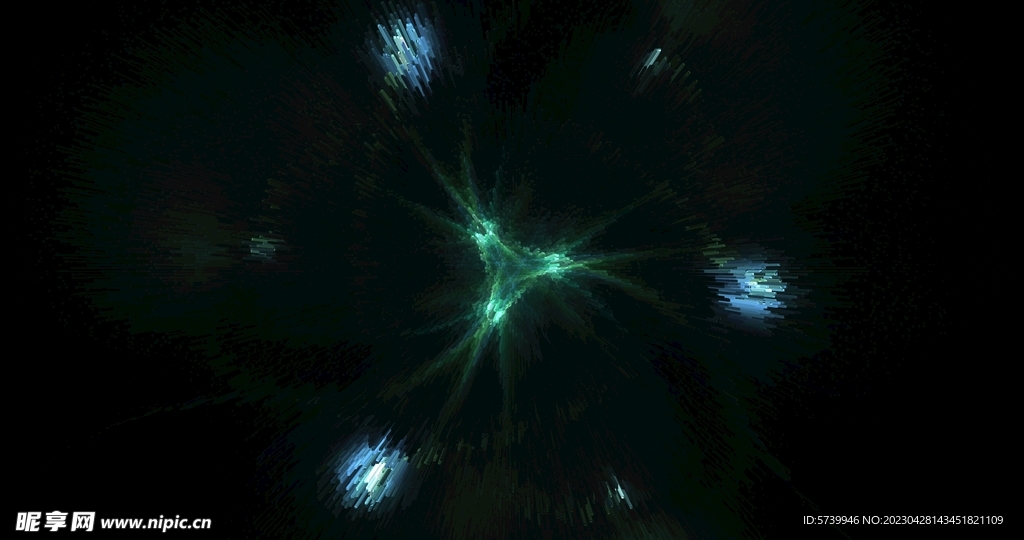 喷溅发散放射绚丽梦幻宇宙