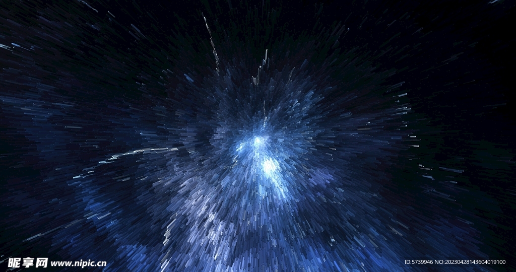 创意放射宇宙星空