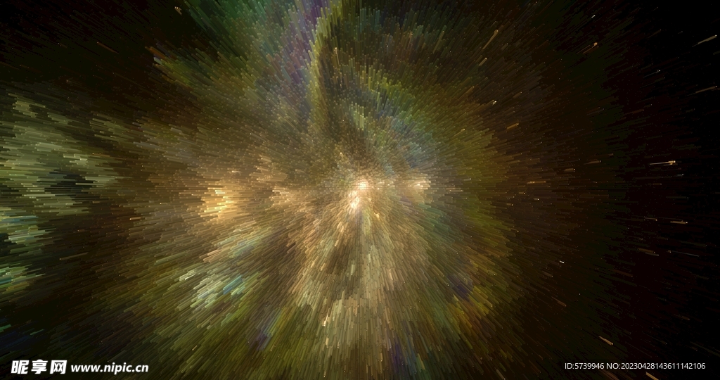 创意放射宇宙星空