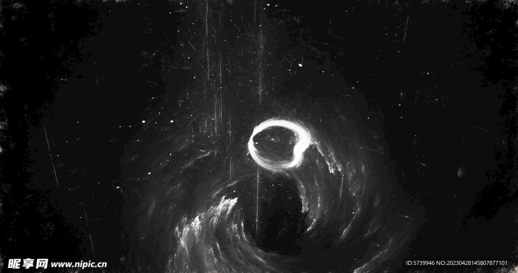 黑白格调宇宙星空粒子