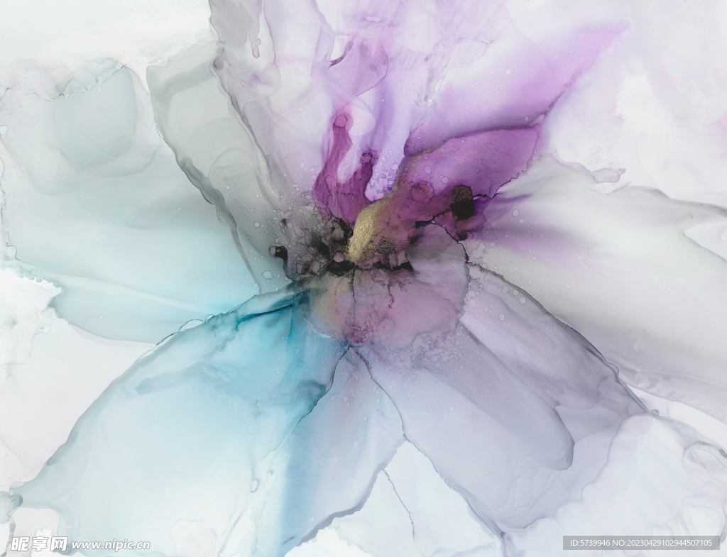 彩色水彩墨韵肌理纹理背景