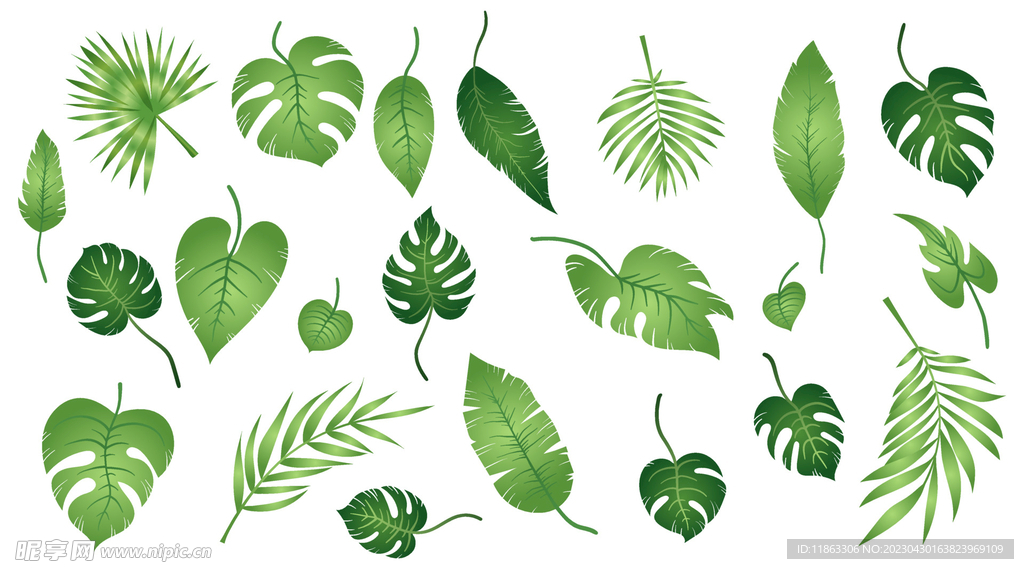 绿叶大全AI矢量设计素材