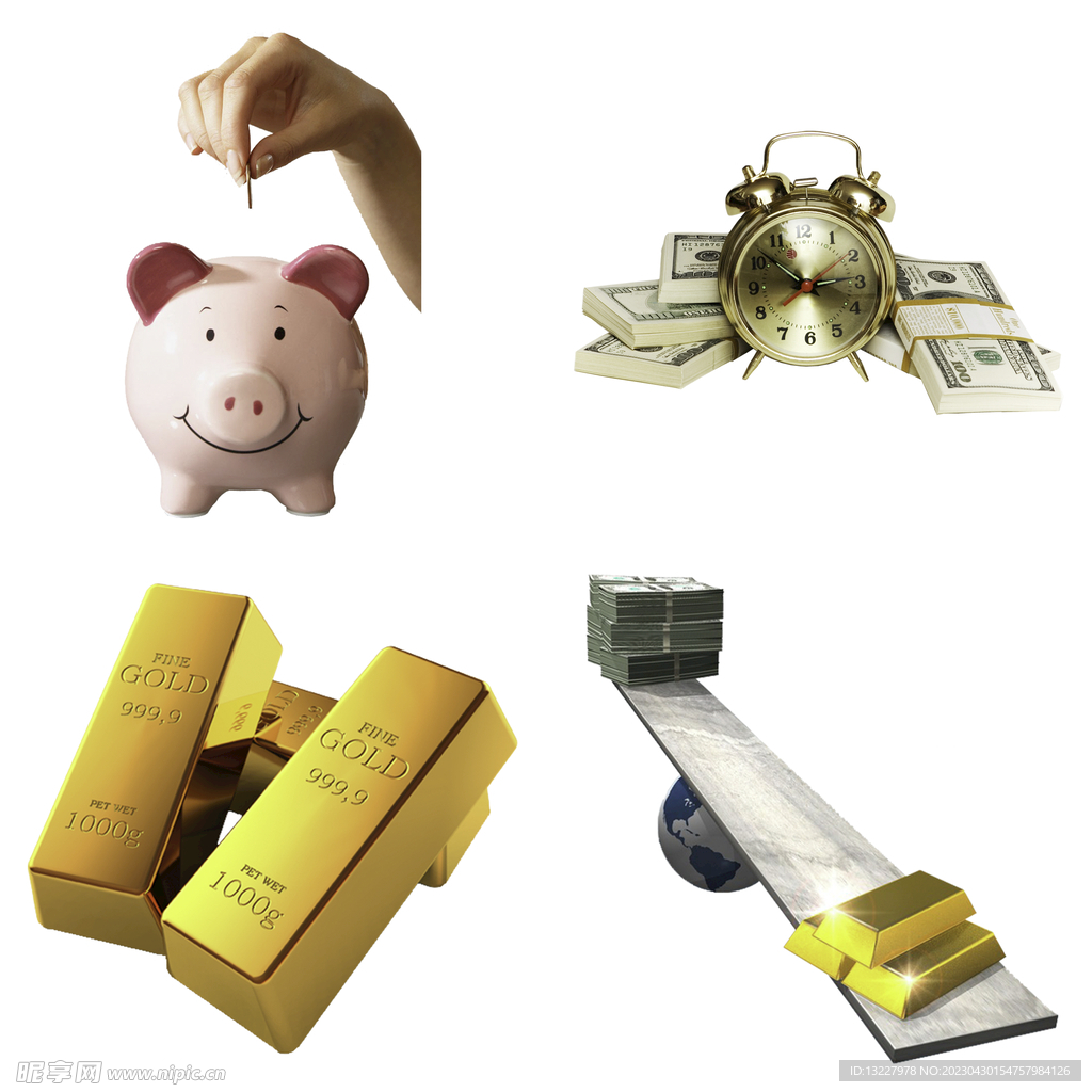 金融金币钱财素材