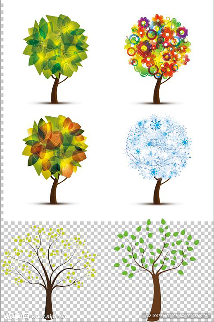 卡通树 大树