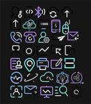 电脑网络图标标志