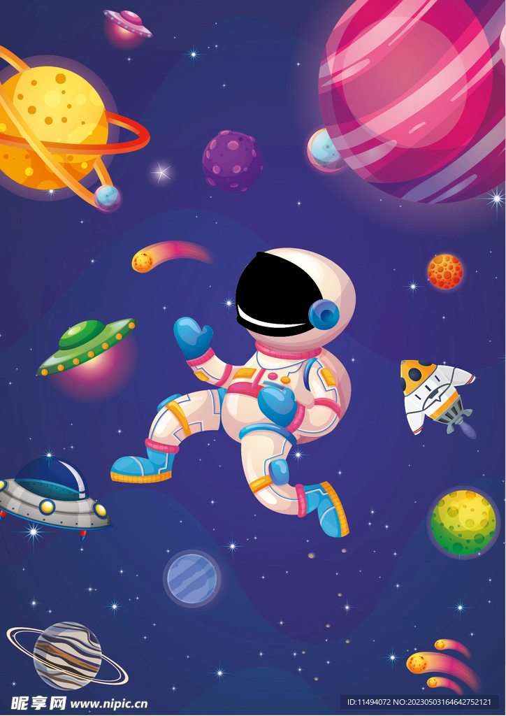 宇航员太空海报