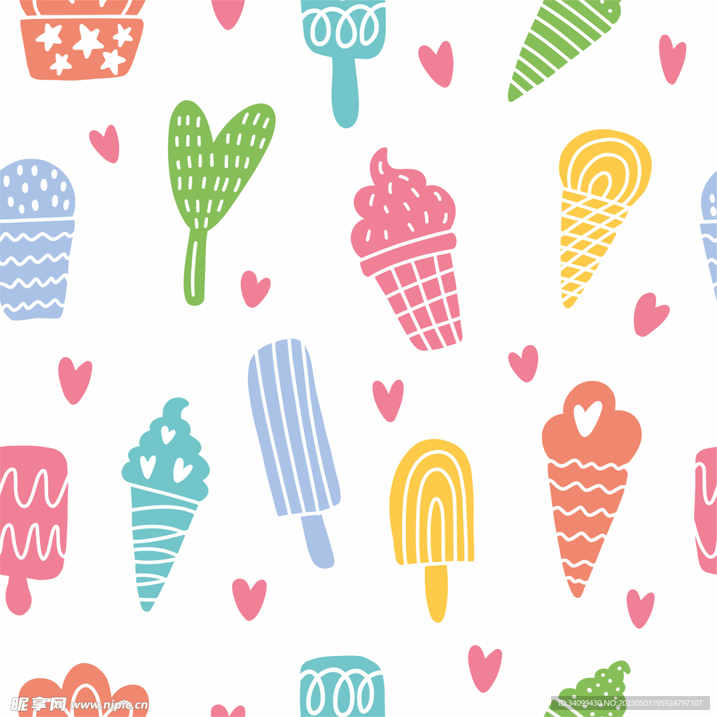 冰淇淋图案
