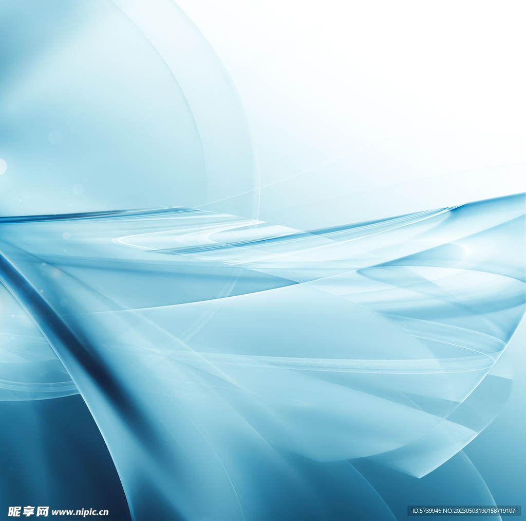 蓝色科技感线条会议背景图片 