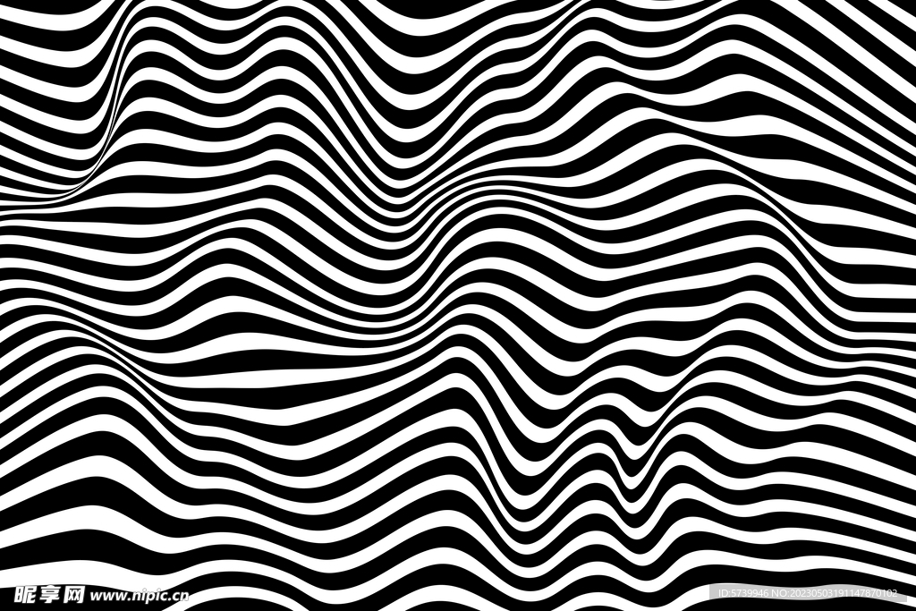 动感黑白斑马条纹纹理