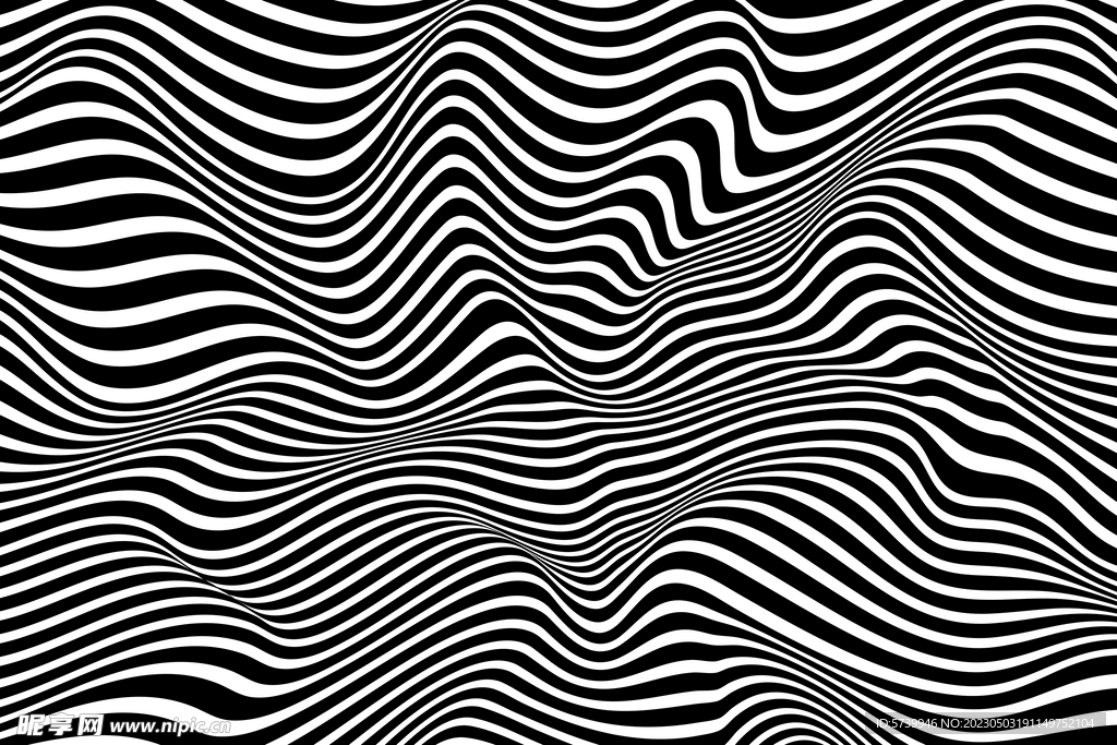 动感黑白斑马条纹纹理