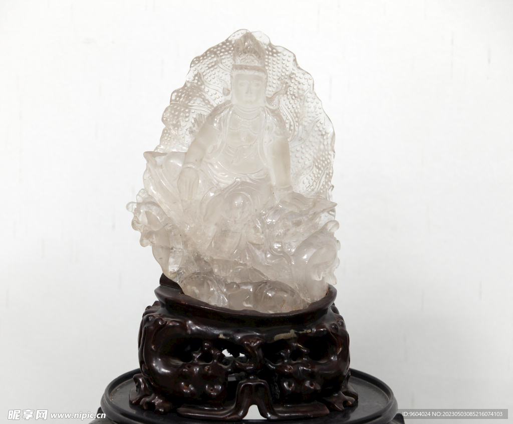 刘泽棉 水晶观音 玉雕 