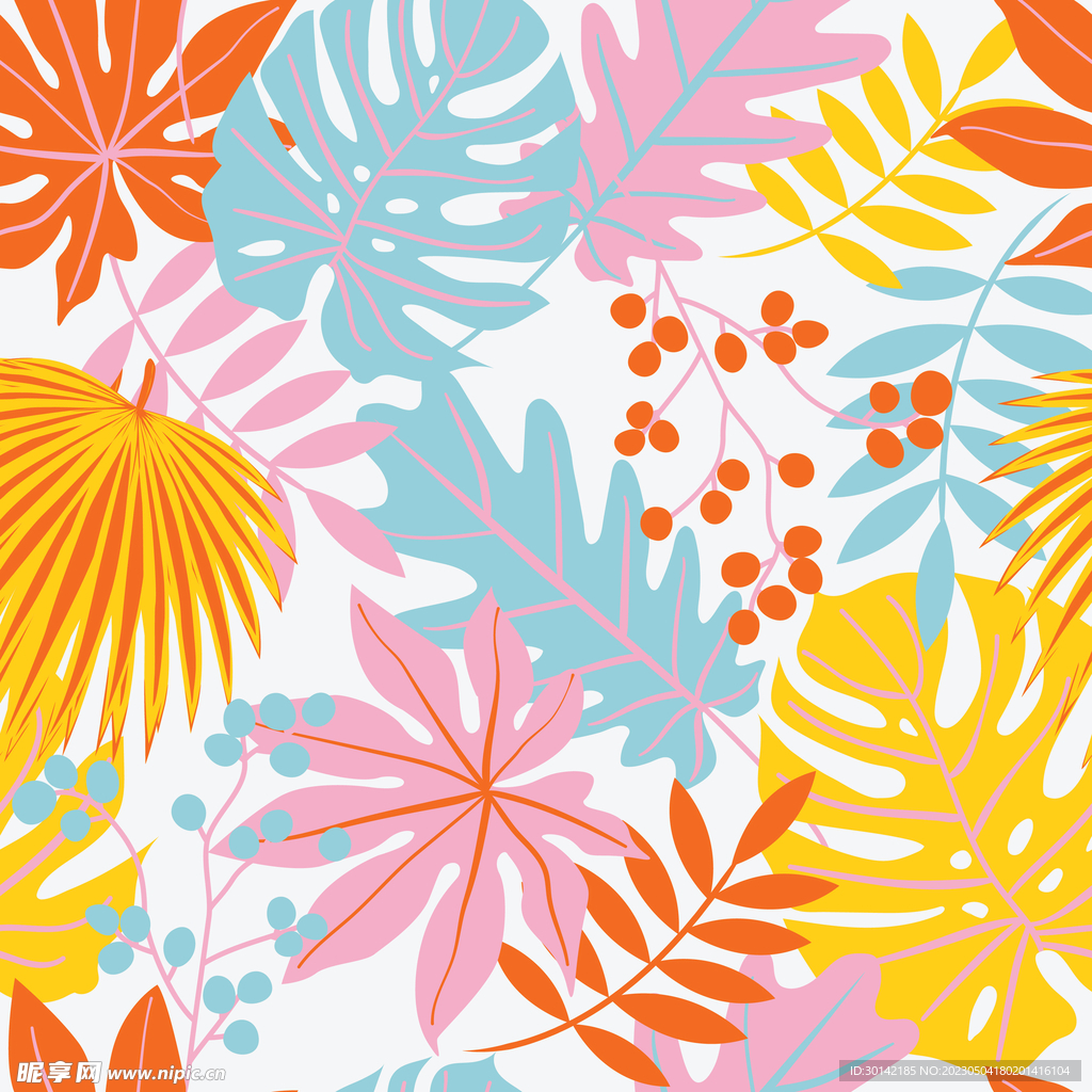 水果背景展板四方连续图案