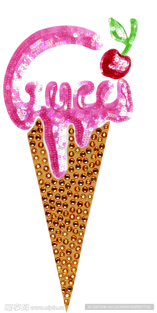 定位 冰淇淋 樱桃