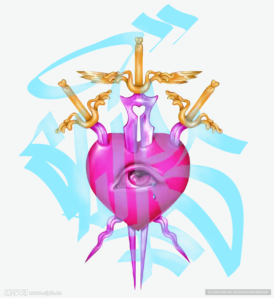 定位 爱心  眼睛