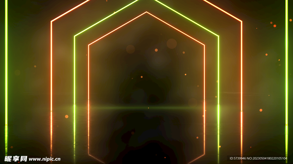 绚丽酒吧歌舞表演节目舞台背景 