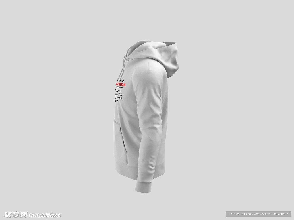 连帽卫衣样机