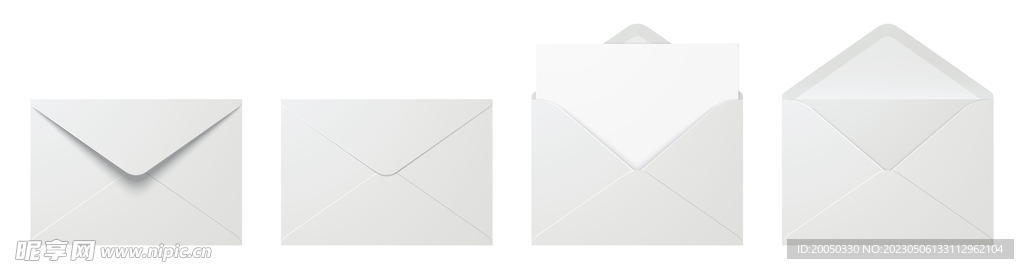 灰白色信封