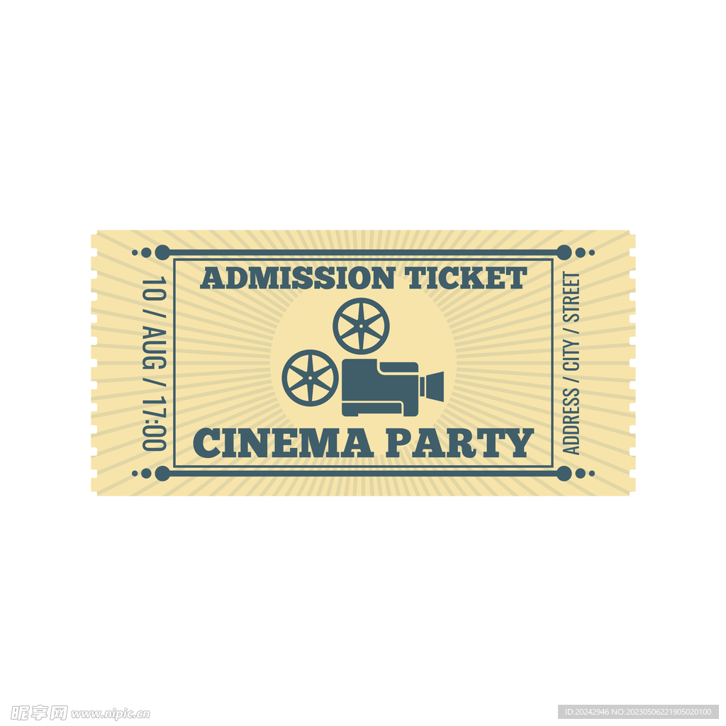 复古票据  模版  