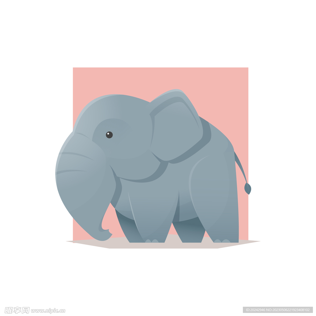 卡通大象  