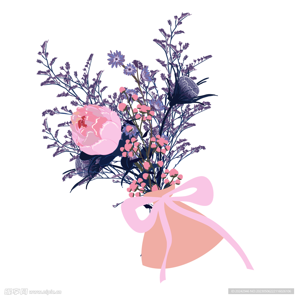 玫瑰花束 粉色玫瑰 