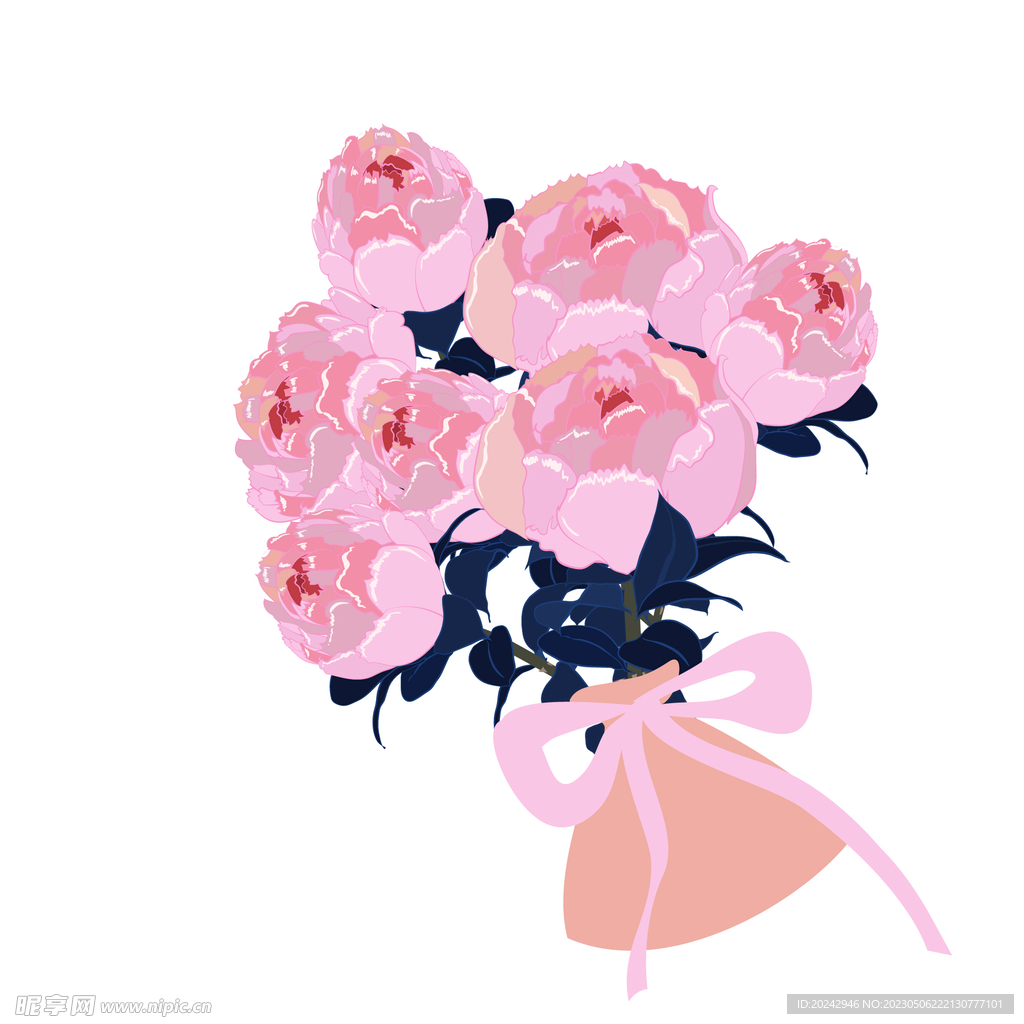 玫瑰花束 粉色玫瑰 