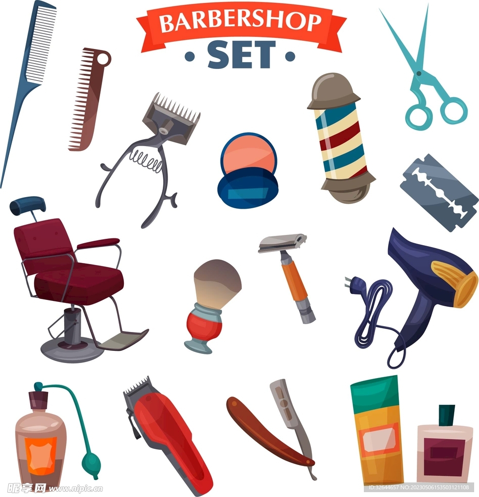 发廊理发店图标图片