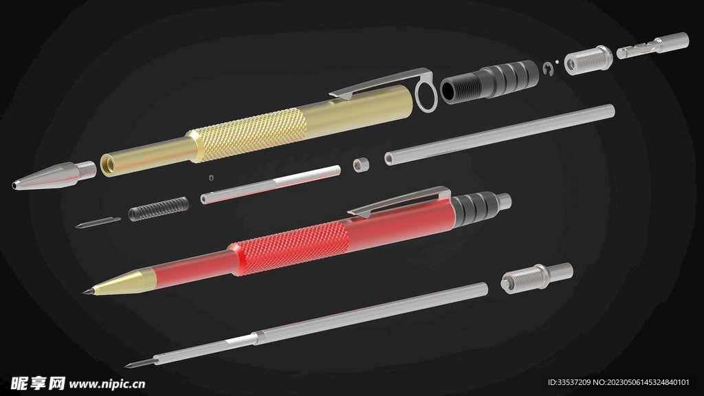 笔铅笔钢笔签字笔圆珠笔高清效果
