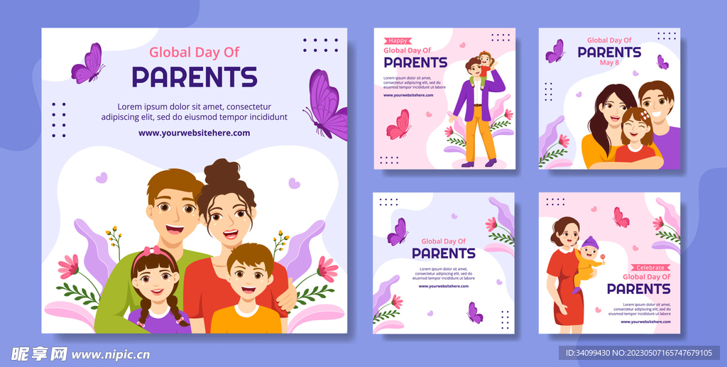 国际家庭日海报