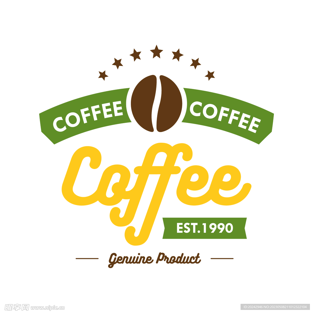 咖啡标签  图标设计 