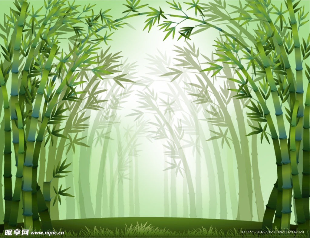 绿色竹林