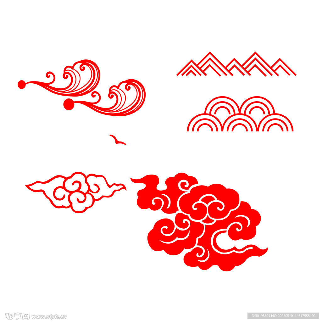 古典祥云 中式纹样 传统纹饰 