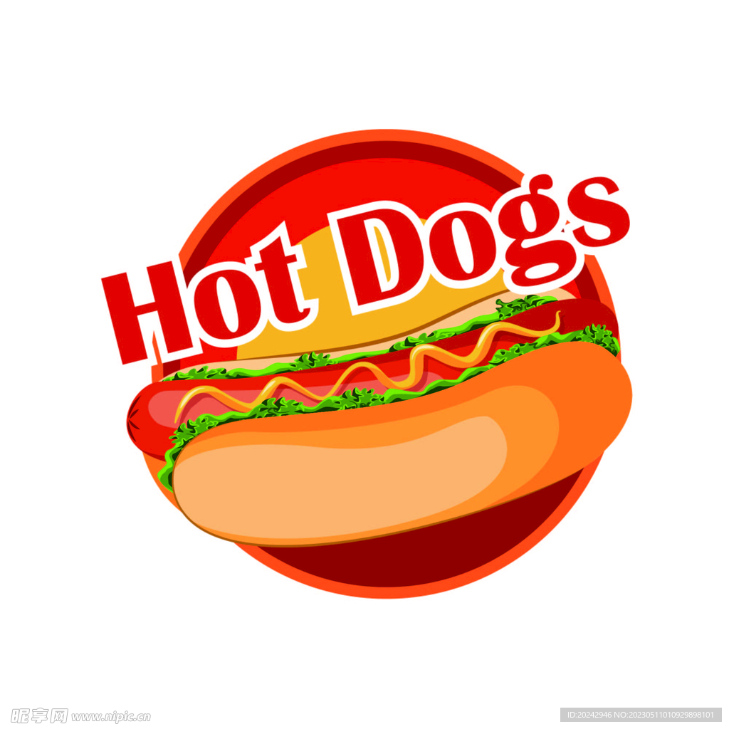 热狗标签 
