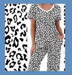 无缝黑白牛奶丝豹纹