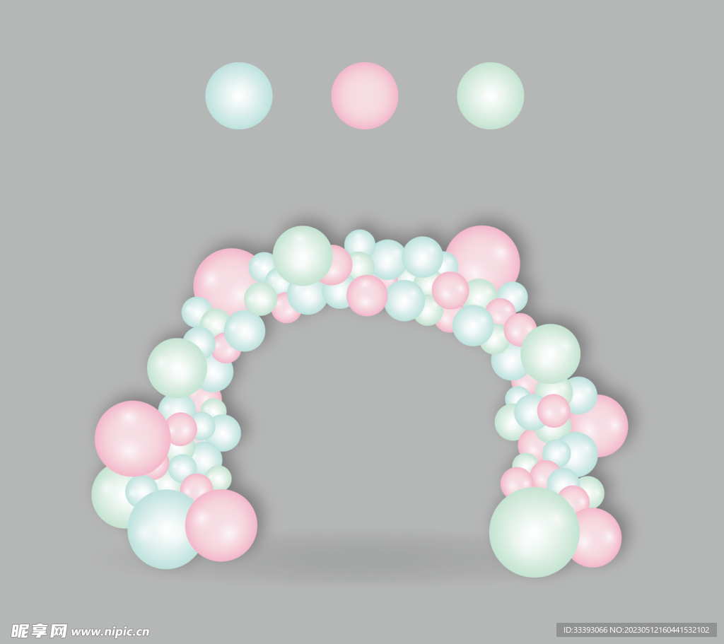 小清新气球拱门