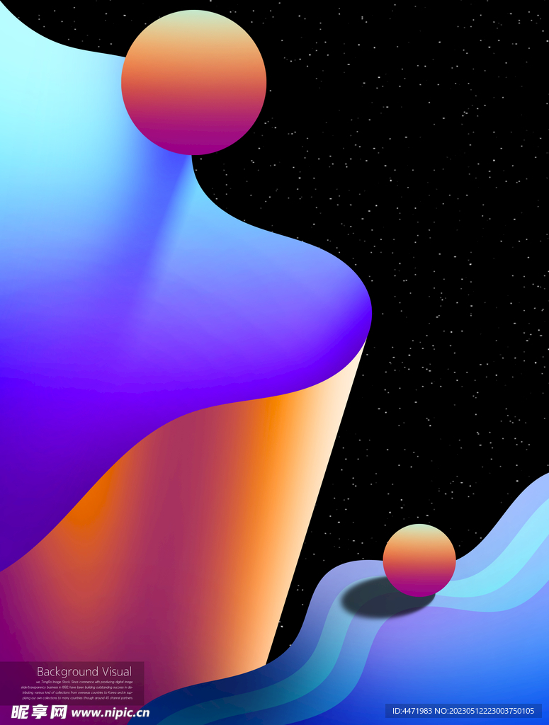 抽象空间海报 