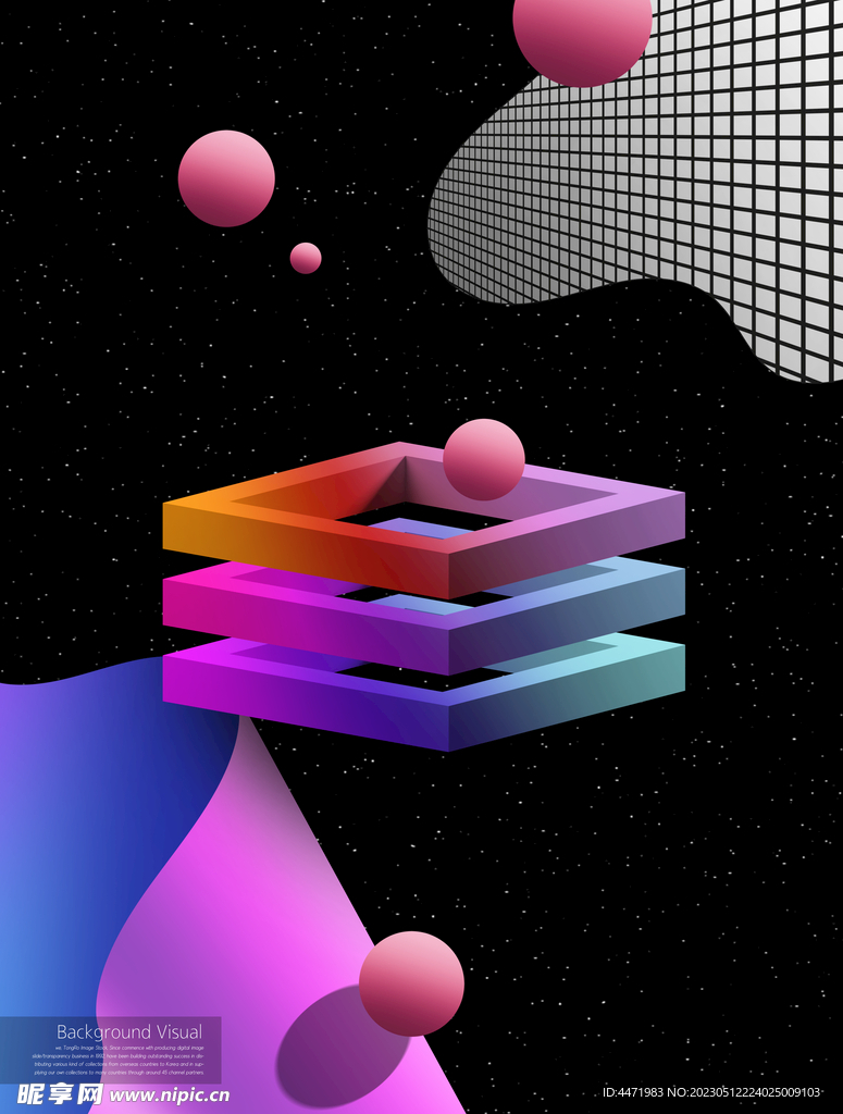抽象空间海报