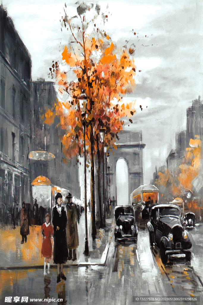 客厅现代装饰画高清图片