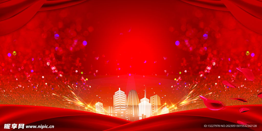 红色宣传栏背景展板素材