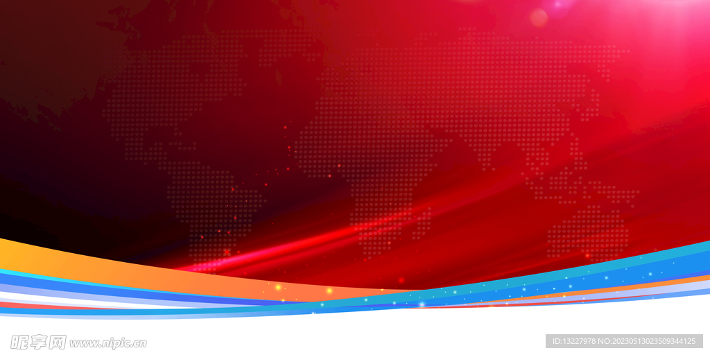 红色宣传栏背景展板素材