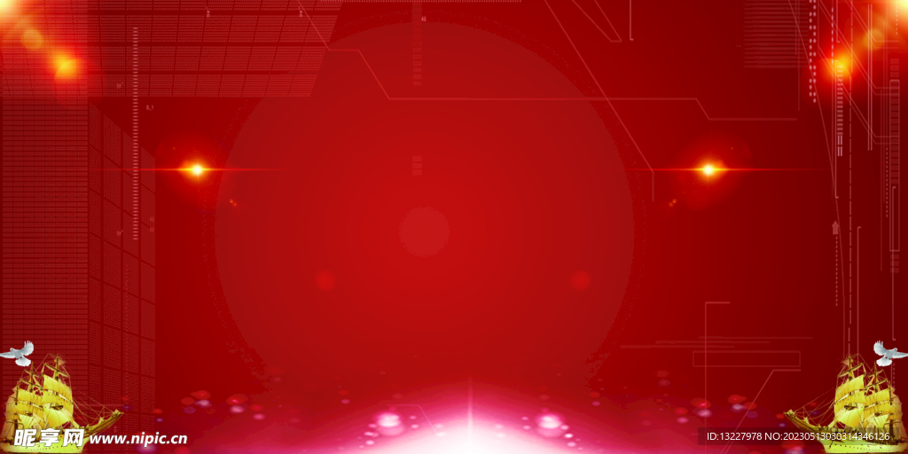 红色宣传栏背景展板素材