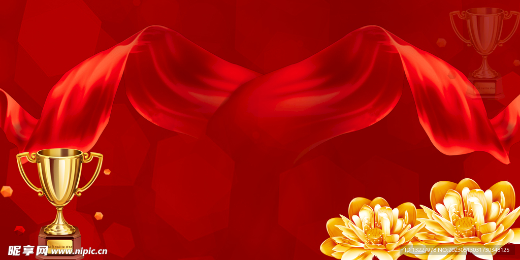 红色宣传栏背景展板素材