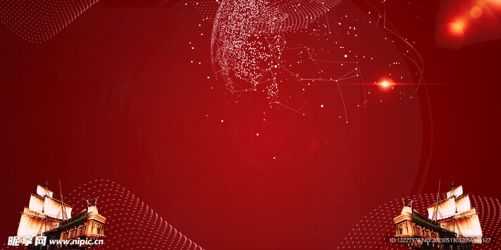 红色宣传栏背景展板素材