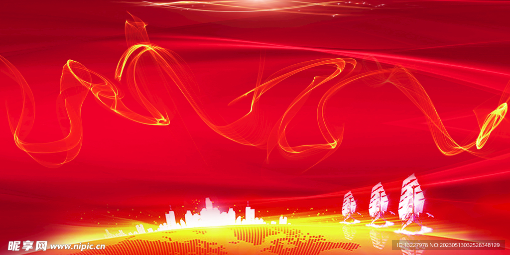 红色宣传栏背景展板素材