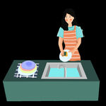 做家务png免抠图