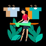 做家务png免抠图