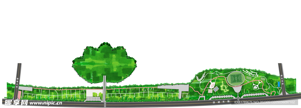 迁安祺光桥至钢城桥段彩平图