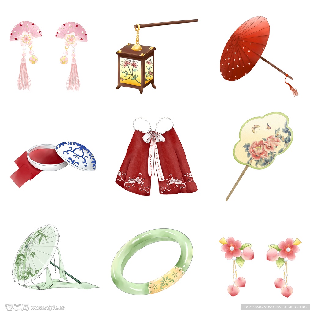 古风汉服首饰配饰