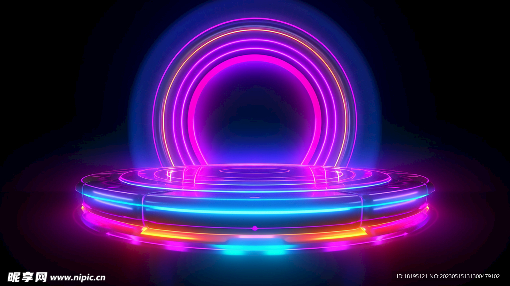 舞台科技感电商图图片